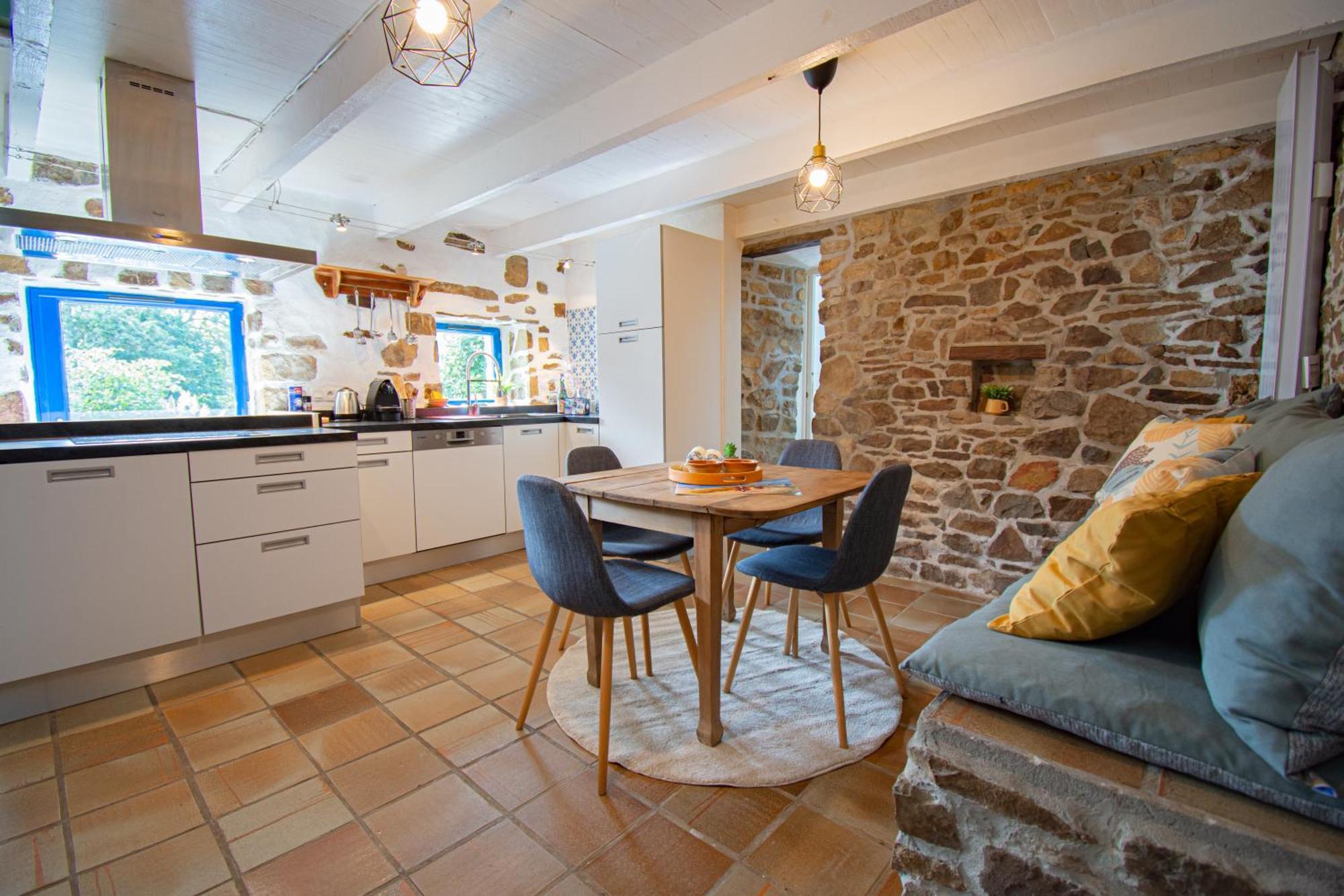Ti Vaen I Maison Traditionnelle Bretonne & Sauna Lanveoc Экстерьер фото