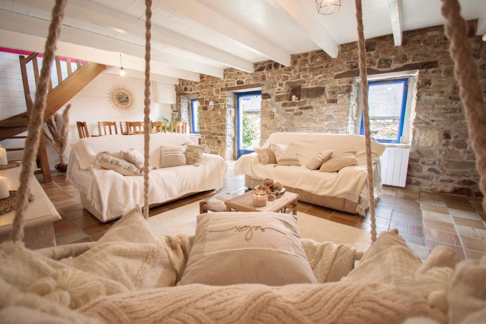Ti Vaen I Maison Traditionnelle Bretonne & Sauna Lanveoc Экстерьер фото